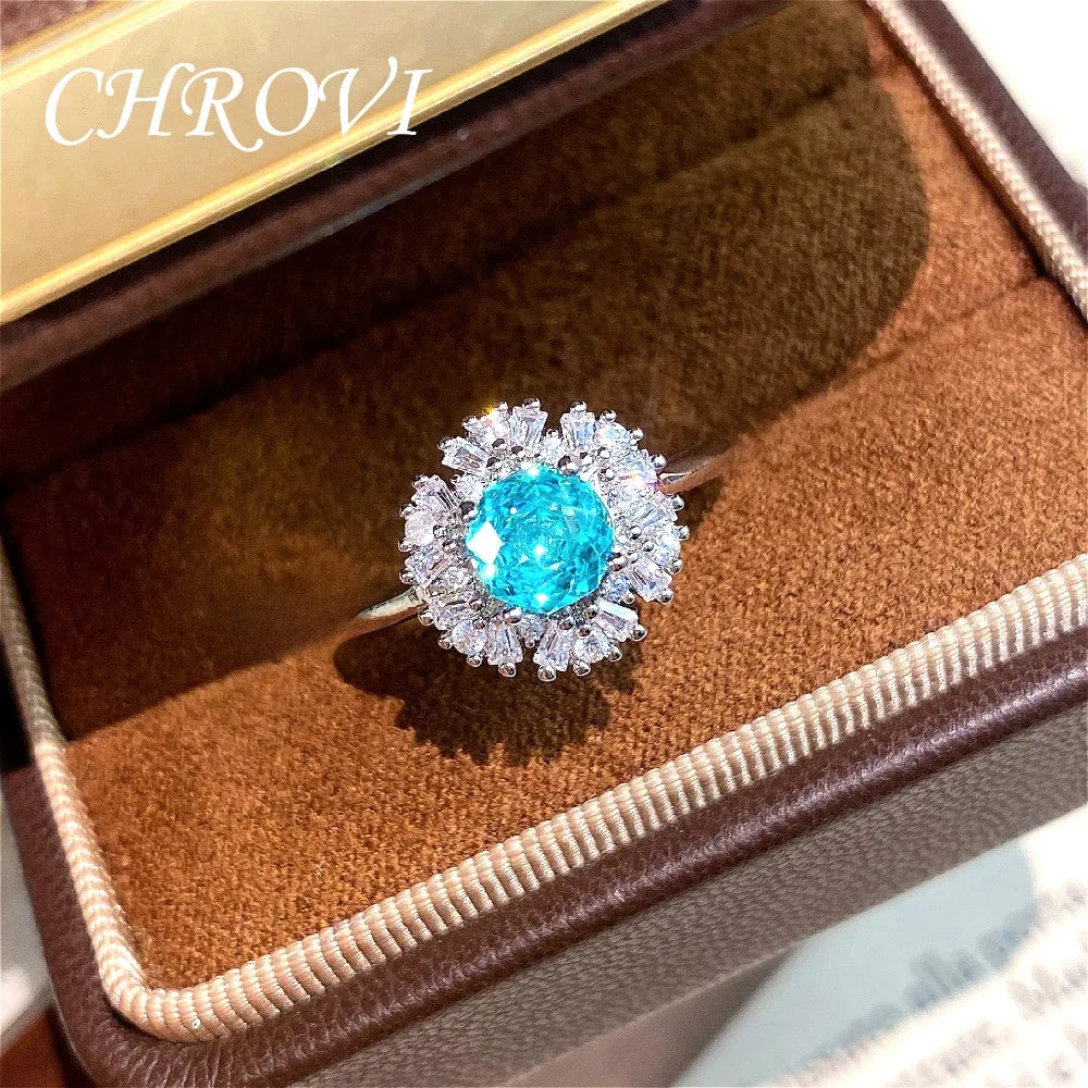 Light luxury 925 sterling silver octagonal millennium rose ring with high-grade square diamond women's ring