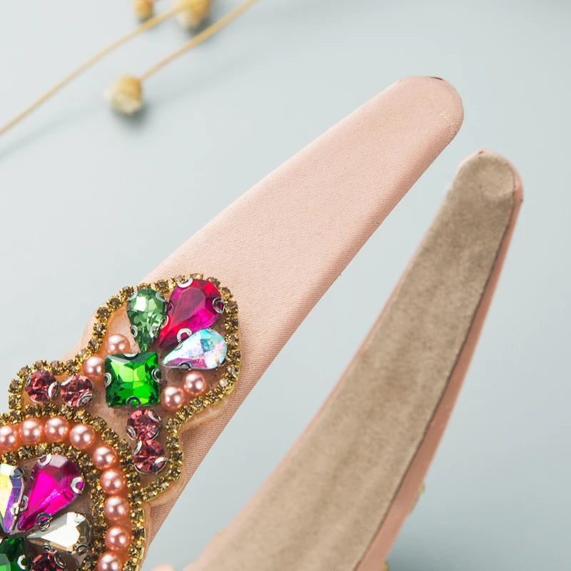Cross border New European and American Fashionable and Gorgeous Baroque Headband High end Trendy Hair Accessories for Women