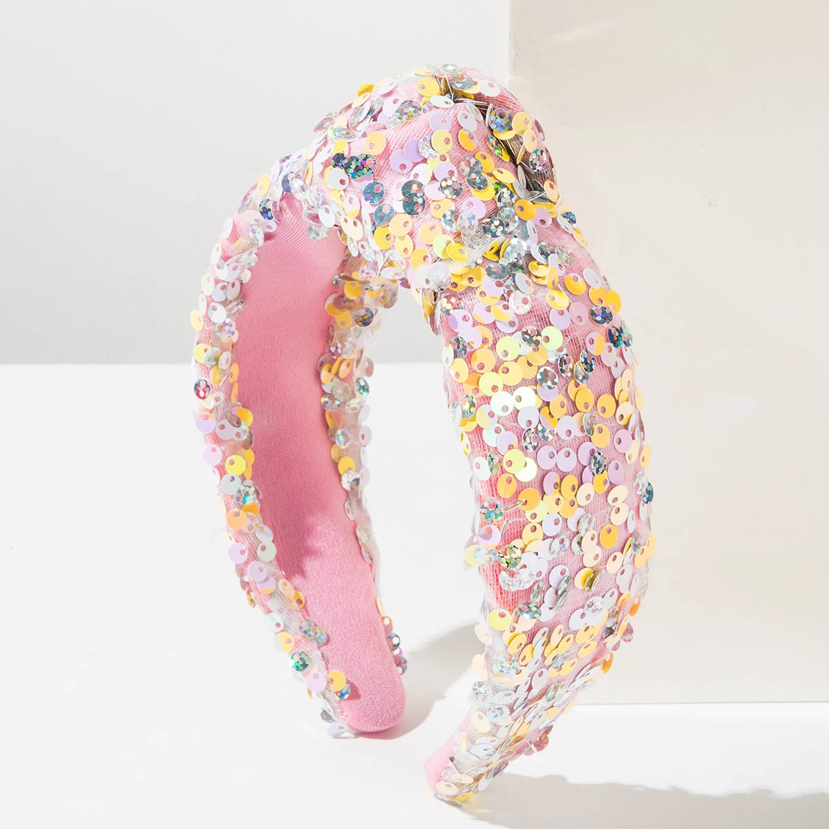 New Fashionable Sweet And Fresh Headband For Women With High Luxury And Versatile High Headtop Wide Edge Knot Hair Accessories