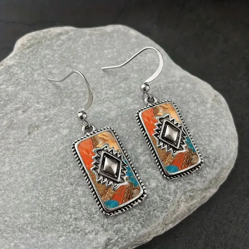 Fashion Bohemian Earring Imitation Turquoise Earring Earrings for Women Vintage Earrings Jewelry Perfect Gift To Lover Friend