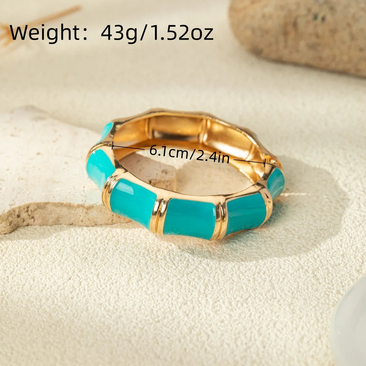 KMVEXO Bohemian Blue Enamel Cuff Bangles Geometric Irregular Gold Color Metal Wide Bracelet For Women Men Punk Pearl Jewelry