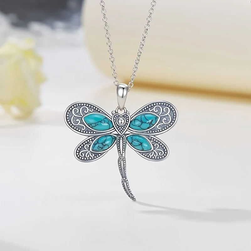 1pc Simple Fashion Dragonfly Pendant Necklace Men Women's Daily Wear Jewelry Accessories
