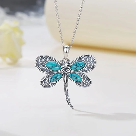 1pc Simple Fashion Dragonfly Pendant Necklace Men Women's Daily Wear Jewelry Accessories