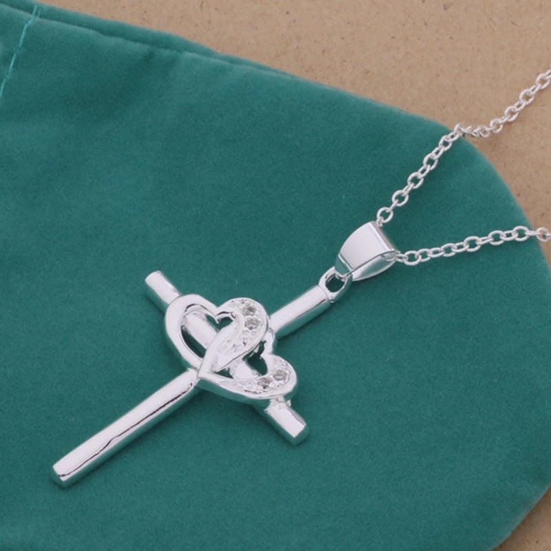 Original 925 Sterling silver necklace pendant High quality Fashion jewelry chains For Women Men Wedding Birthday Party Gift
