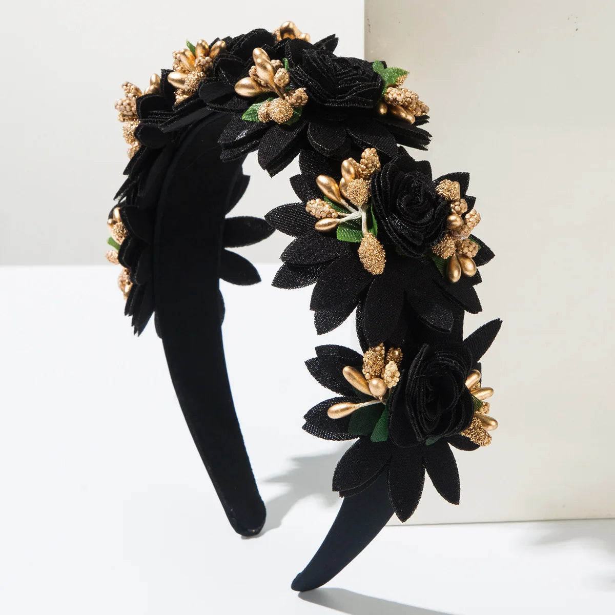 Simulation Rose Flowers Hairbands for Women Tiaras Crown Headband Hair Jewelry Party Birthday Costume Accessories