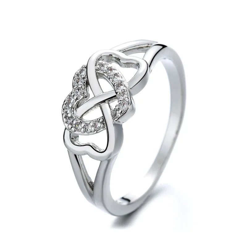 925 Sterling Silver Rings 6-9 Size Exquisite AAA Zircon For Women Exquisite Student Girlfriend Jewelry Accessories Wedding Fash