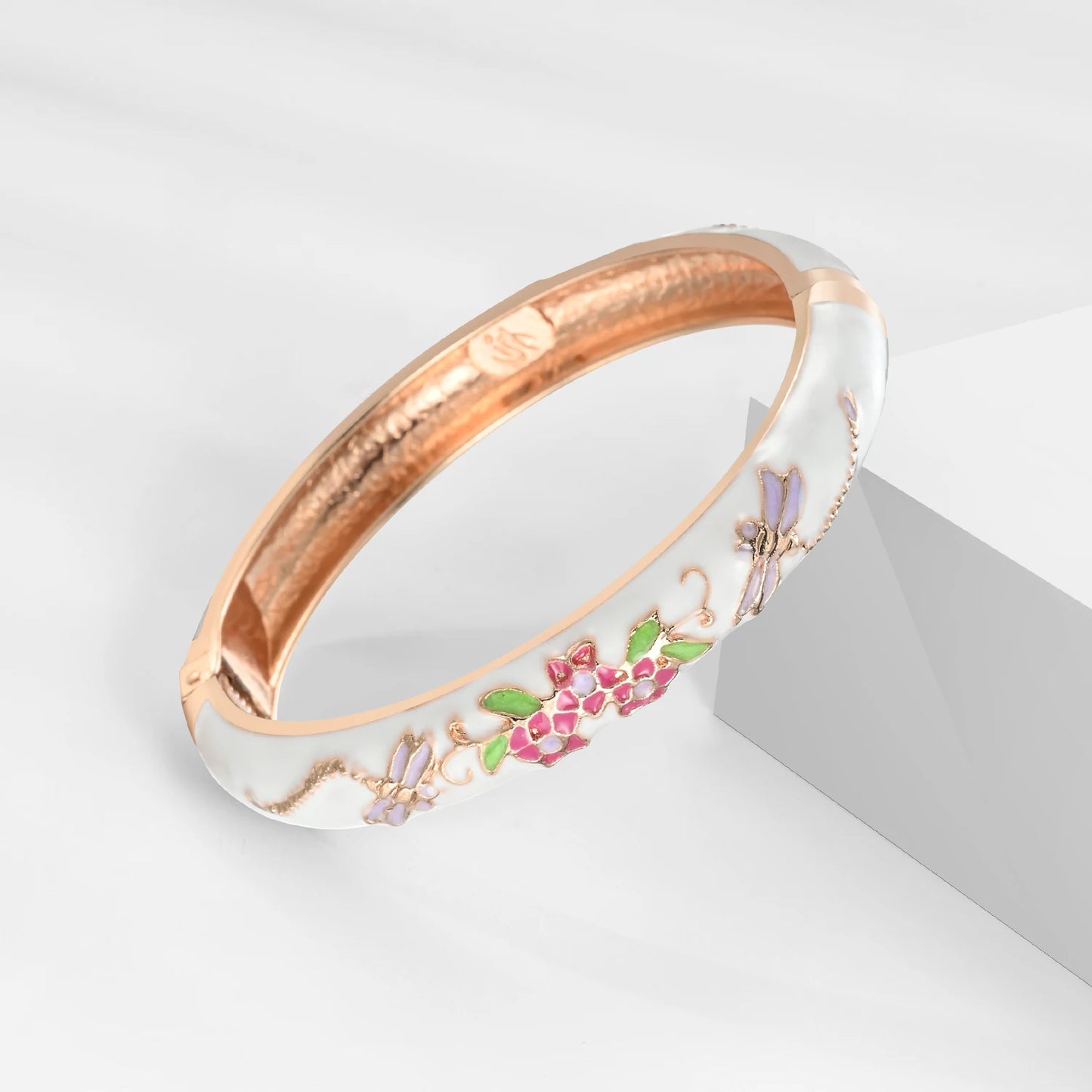 1/2PC Bangle For Women Double Enamel Bangle Set Cloisonne Bracelet On Hand Indian Style Dubai Women's Jewelry Accessories Trendy