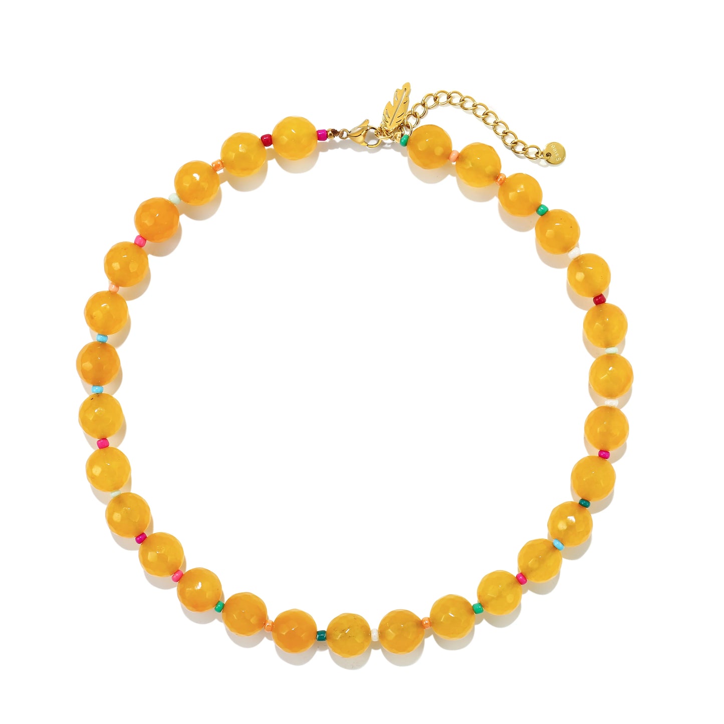 Badu Handmade Colorful Stone Beads Choker Necklace for Women Bohemian Summer Beach Holiday Jewelry Gifts