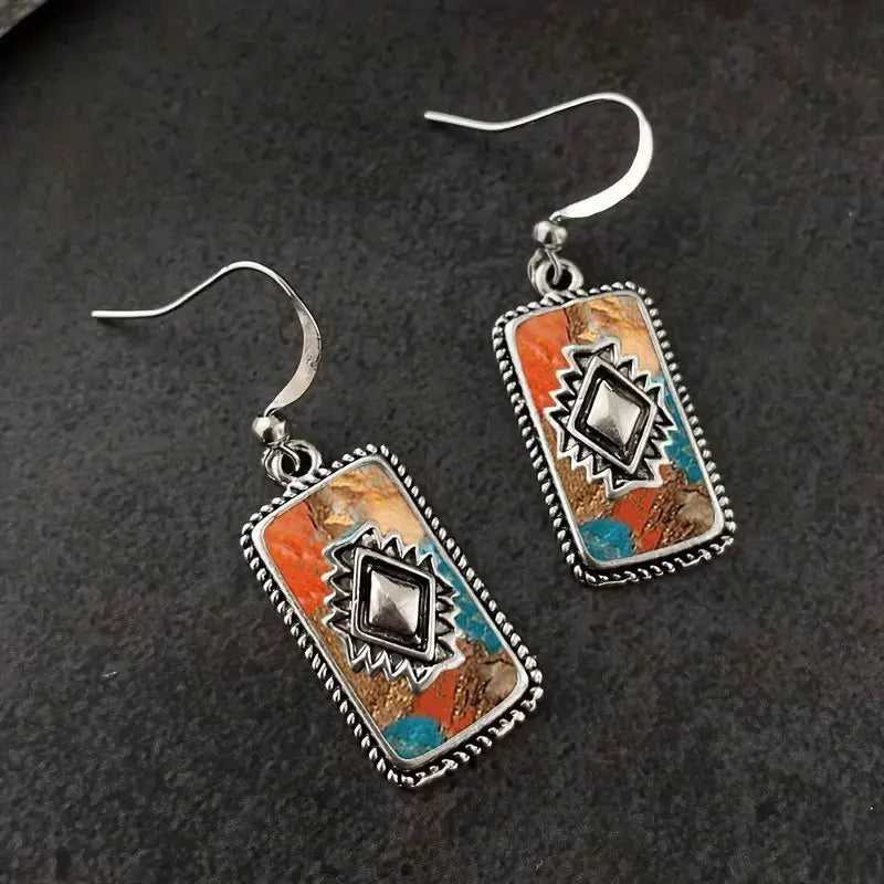 Fashion Bohemian Earring Imitation Turquoise Earring Earrings for Women Vintage Earrings Jewelry Perfect Gift To Lover Friend