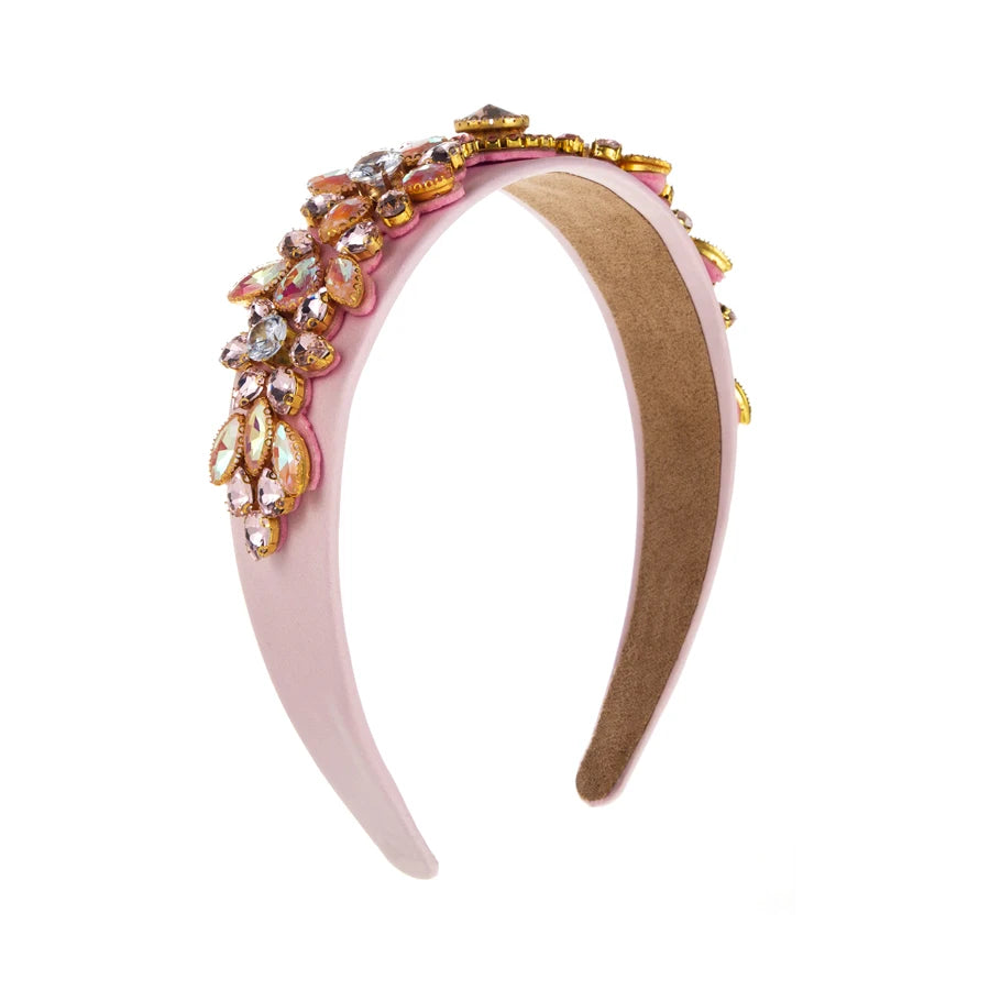 European and American Heavy Industry Full Diamond Retro Wide Edge Baroque Headband Inlaid With Rhinestone High-end Hairband