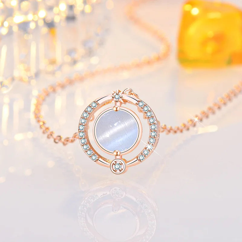 925 Sterling Silver Necklace Pendant Romance Heart Zircon High Quality For Woman Fashion Wedding Engagement Jewelry Gift