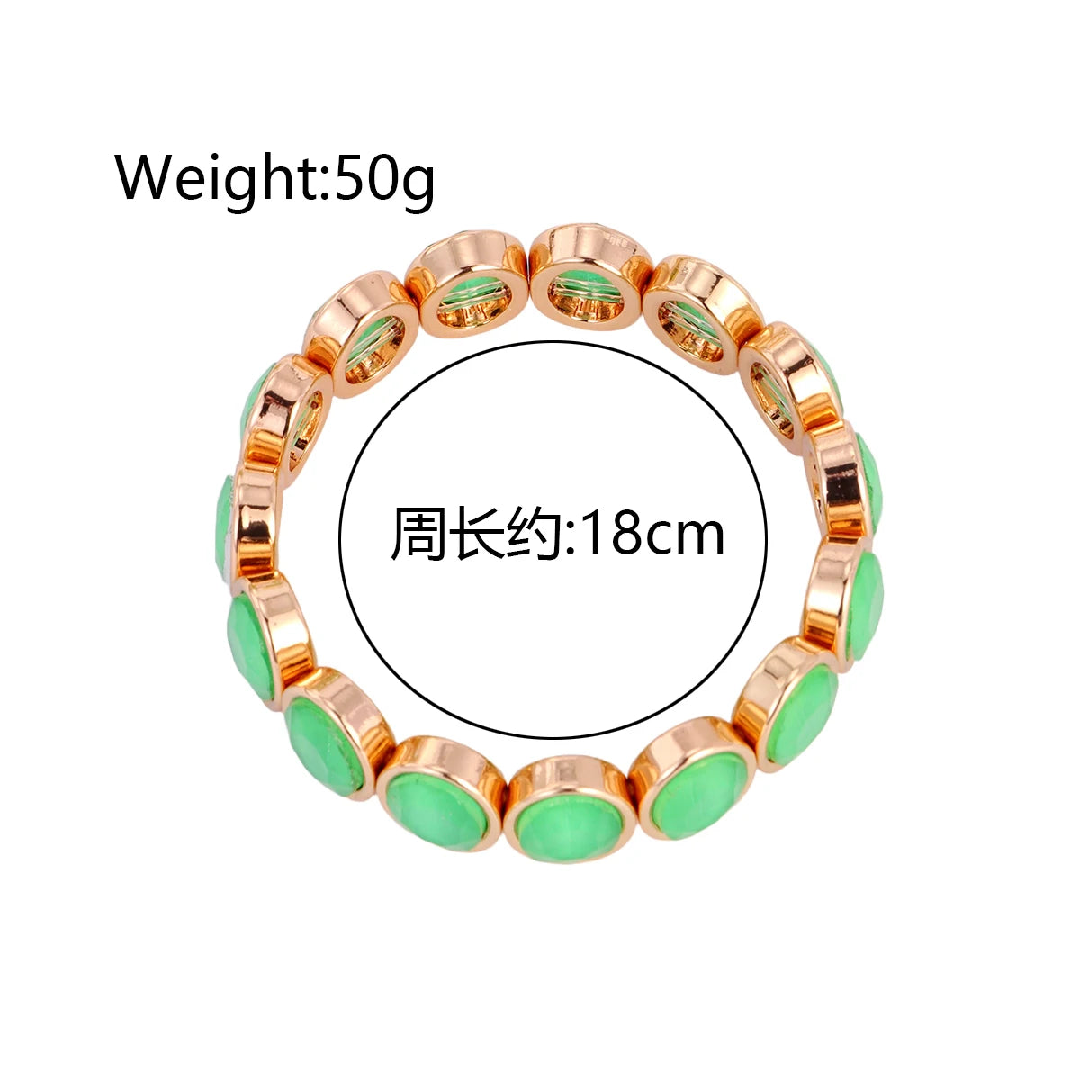 2026 New Arrival Glass Crystal Candy Beads Bracelets Colorful Rhinestone Girl Women Gold Color Bangle Bohemian Style Bracelet