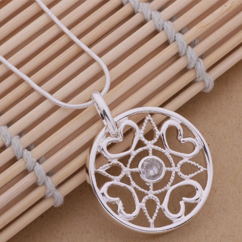 925 Sterling Silver Necklace Pendant wholesale High quality Fashion jewelry chains for women luxury wedding gifts