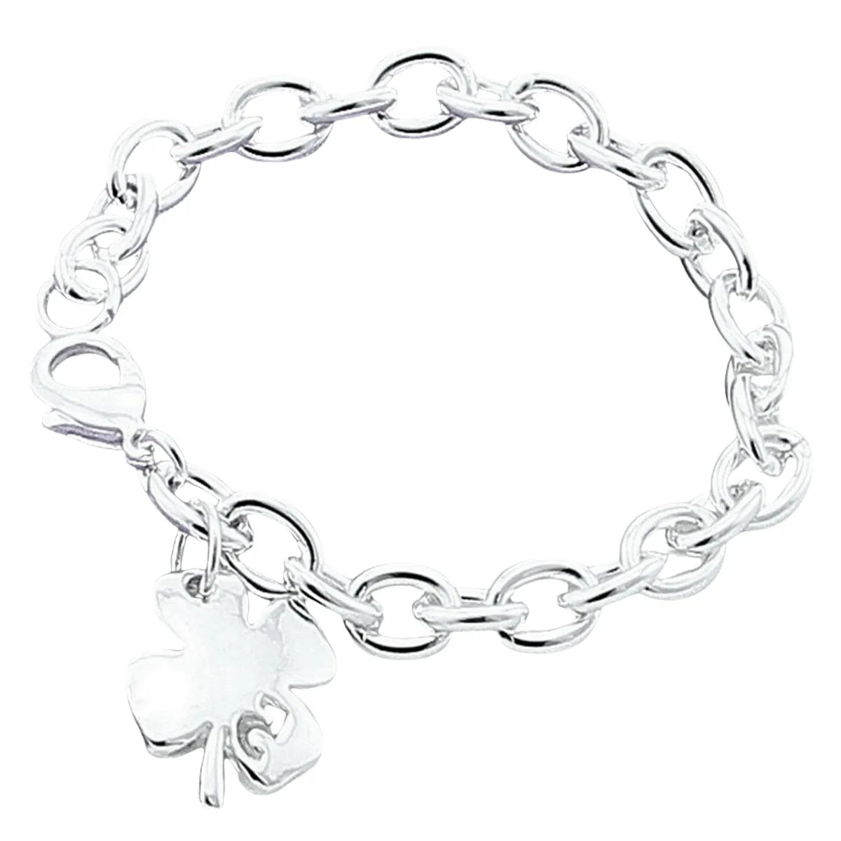 925 Sterling Silver Bracelet Lucky Clover Women's Fashion Simple Bracelet Birthday Party Wedding Anniversary Jewelry Gift