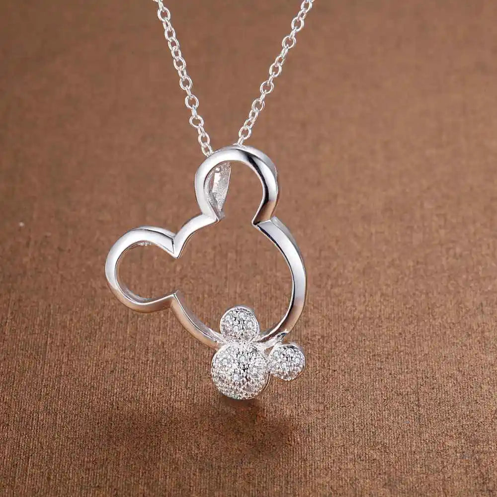 Hot 925 Sterling Silver Necklace Pendant Tree High Quality For Women Wedding Engagement Fashion Jewelry Gifts
