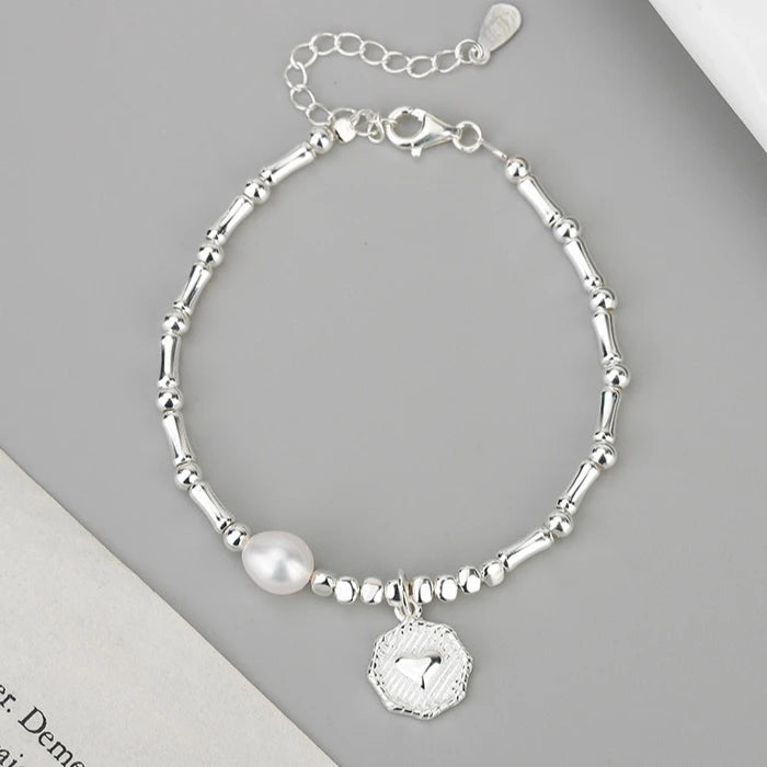 Luxury 925 Sterling Silver Ball Bracelets For Woman Korean Designer Lucky Beads Chain Bracelets Party Wedding Charm Jewelry Gift