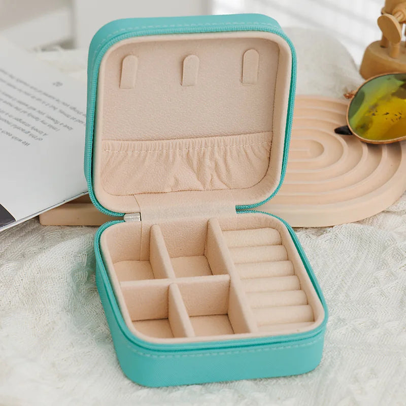 Double-layer Wooden Jewlery Box Ring Box Jewelry Boxes and Packaging with PU Leather Jewelry Storage Organizer and Makeup Case