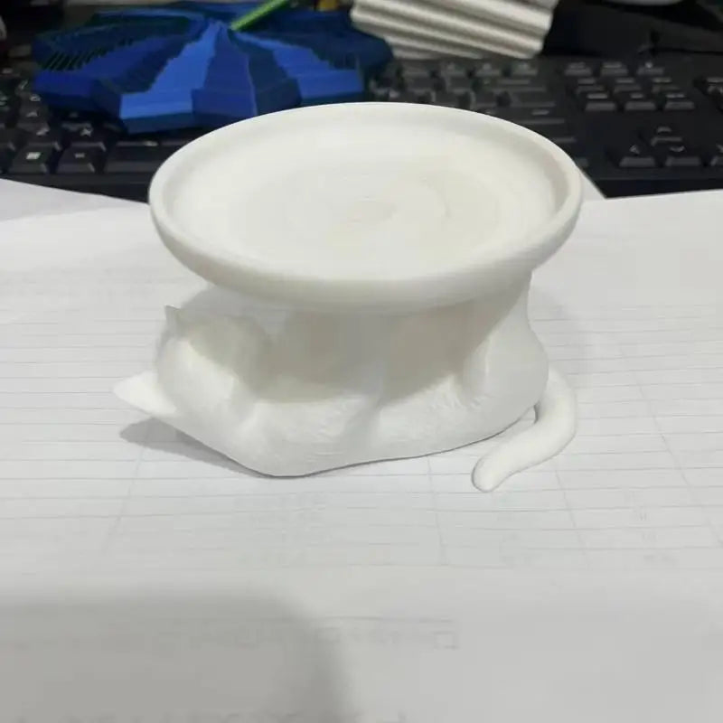Playful And Cute Cat Design, Novel Style, Ideal For Desktop Organization 3D Printed Fun Cat Jewelry Tray