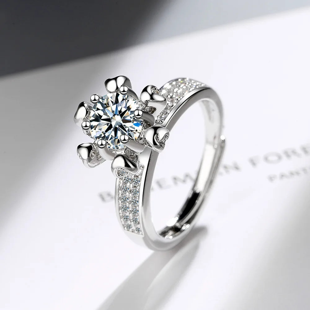 New 925 Sterling Silver 6A Zircon Ring Luxury Shines Simplicity Fashion Exquisite For women Wedding Engagement Jewelry