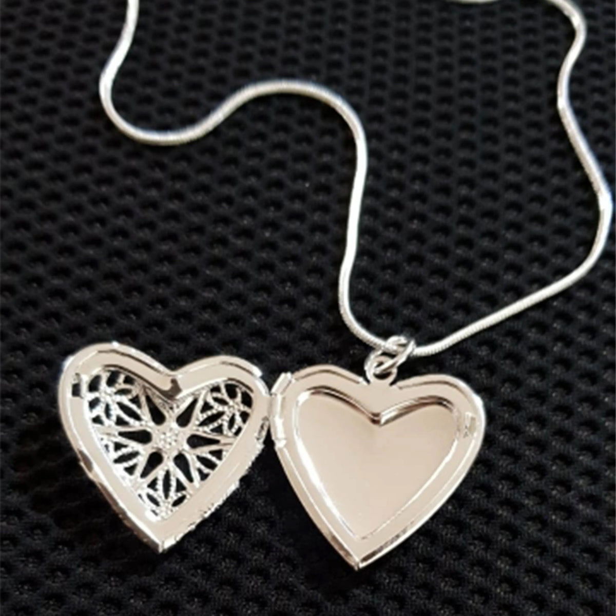 URMYLADY 925 Sterling Silver Photo Frame Pendant Necklace 18/20/22/24 Inch Snake Chain For Woman Charm Wedding Fashion Jewelry