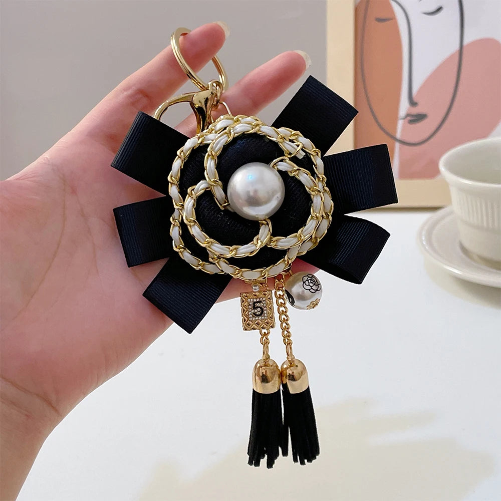 2024 Fashion Flower Keychain Camellia Handbag Pendant Gifts Souvenirs