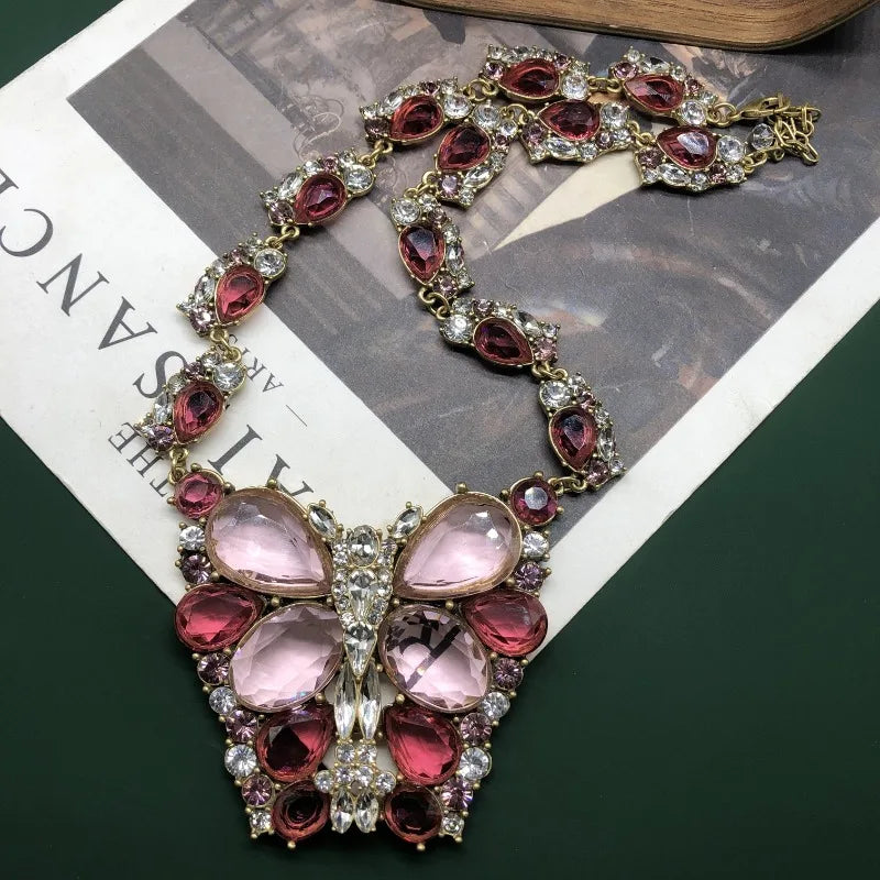 NISHIZAWA Crystal Stud Earrings for Women Court Style Vintage Exquisite Jewelry Luxury Elegant Fashion Aretes De Mujer