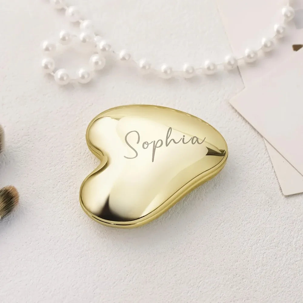 Custom Name Pocket Mirror for Women Personalized Engravable Compact Travel Delicate Mirror Unique Gift for Mom Sister Friend