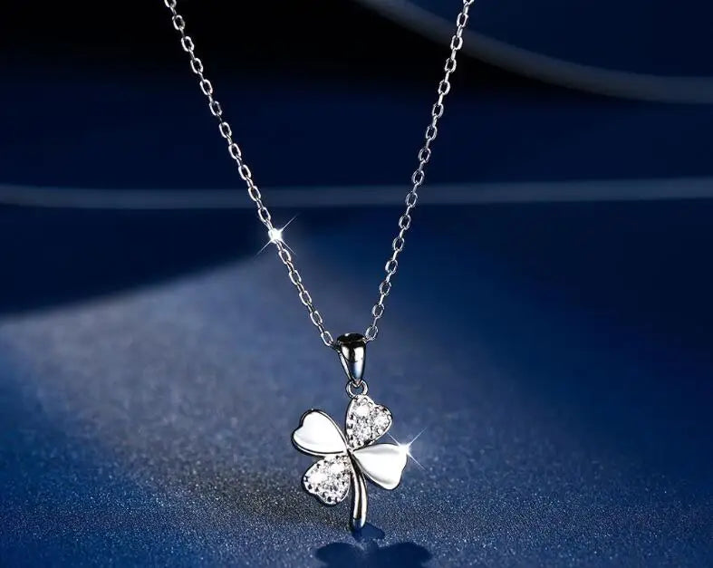 925 Sterling Silver Necklace Pendant Romance Heart Zircon High Quality For Woman Fashion Wedding Engagement Jewelry Gift