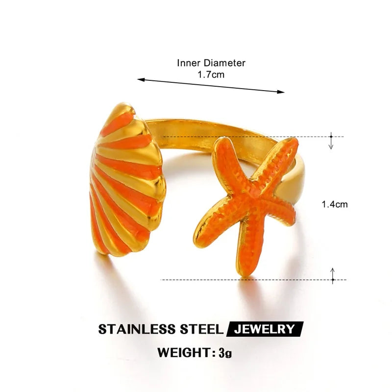 EILIECK Minimalist Classic 18K Gold Color Plated Butterfly Zircon Adjustable Ring Hypoallergenic Stainless Steel Jewelry Gift