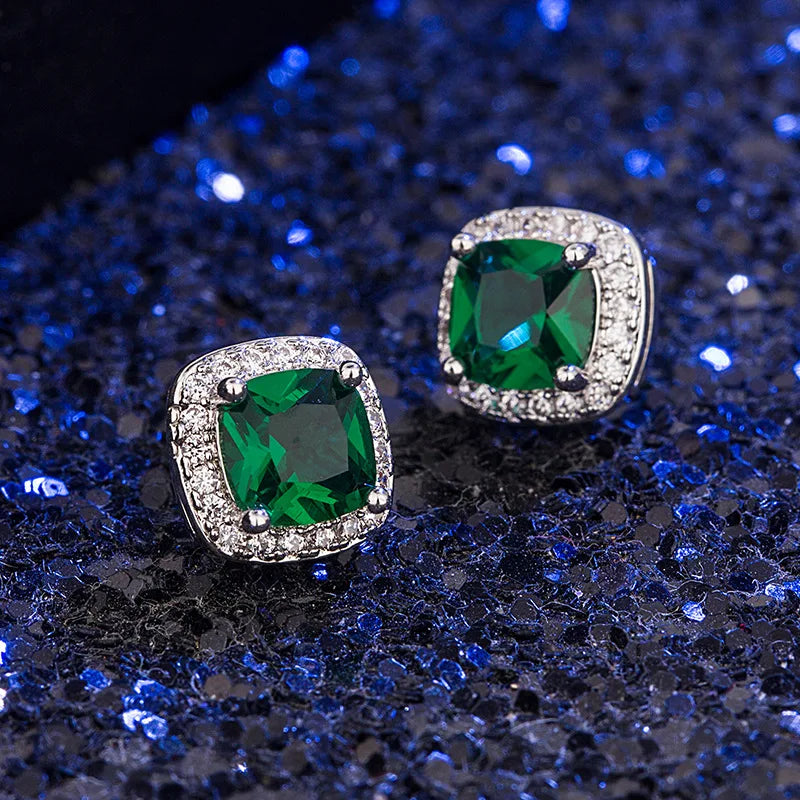 New 925 Sterling Silver Earrings AAA Zircon For Women Exquisite Student Girlfriend Jewelry Accessories Wedding Fashion Gift
