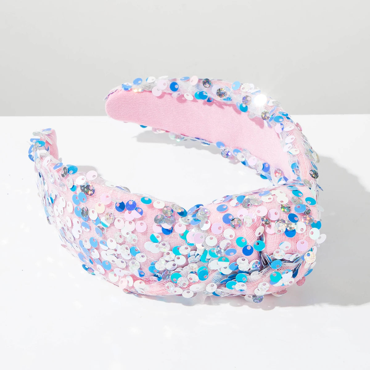 New Fashionable Sweet And Fresh Headband For Women With High Luxury And Versatile High Headtop Wide Edge Knot Hair Accessories