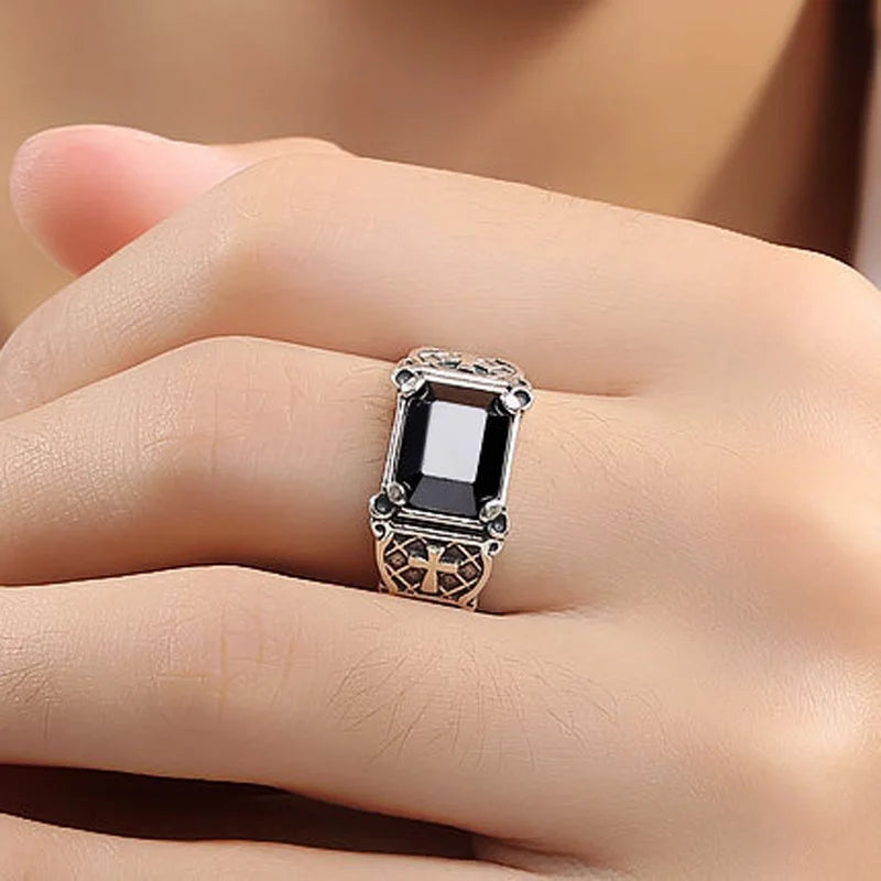 New 925 Sterling Silver Men Rings High Quality for Men Temperament Banquet Wedding Jewelry Anniversary Party Gift