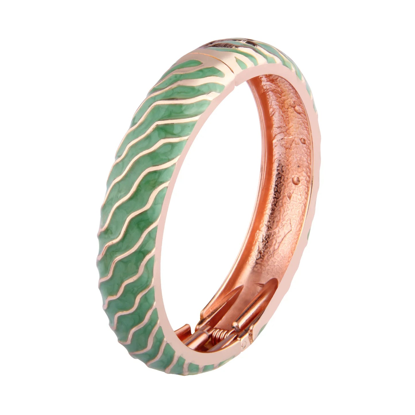 Cloisonne Bracelets For Women Striped Bracelet On Hand Enamel Jewelry Bangle For Women Female Birthday Mother's Day Gift Wife