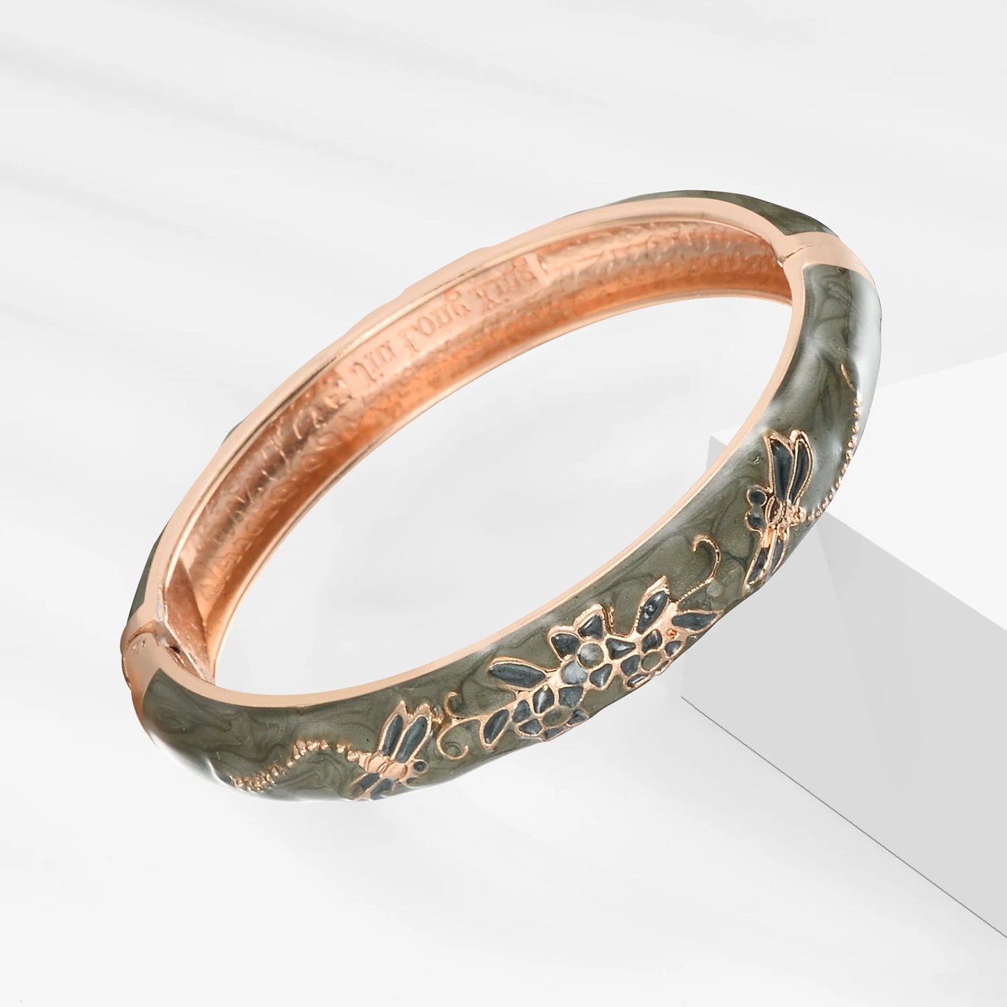 Cloisonne Bracelet For Women Bangles On Hand Enamel Jewelry Flower Women's Hand Bracelet Female Bangle Mother's Day Gifts Wife