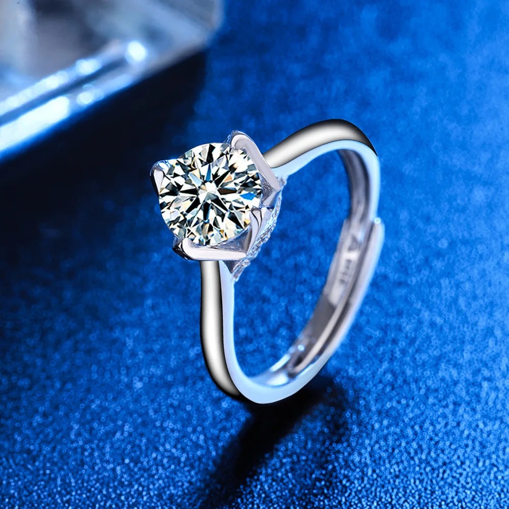 New 925 Sterling Silver 6A Zircon Ring Luxury Shines Simplicity Fashion Exquisite For women Wedding Engagement Jewelry