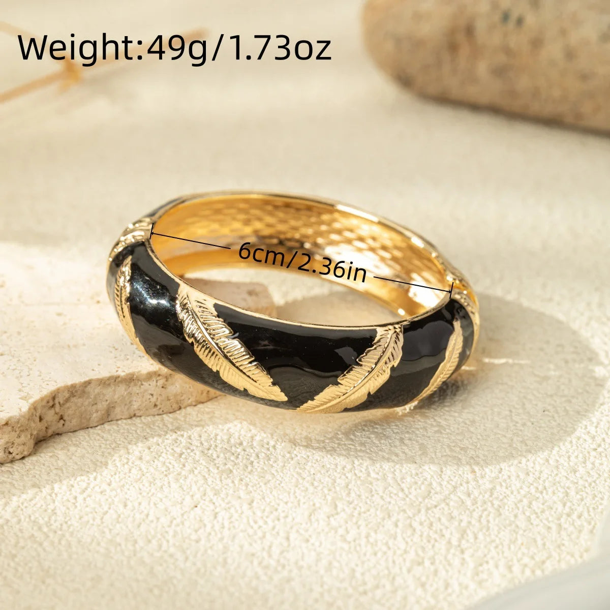 KMVEXO Exaggerated Unique Black Imitation Enamel Metal Wide Bangles Women Geometric Irregular Spring Bracelet Punk Rock Jewelry