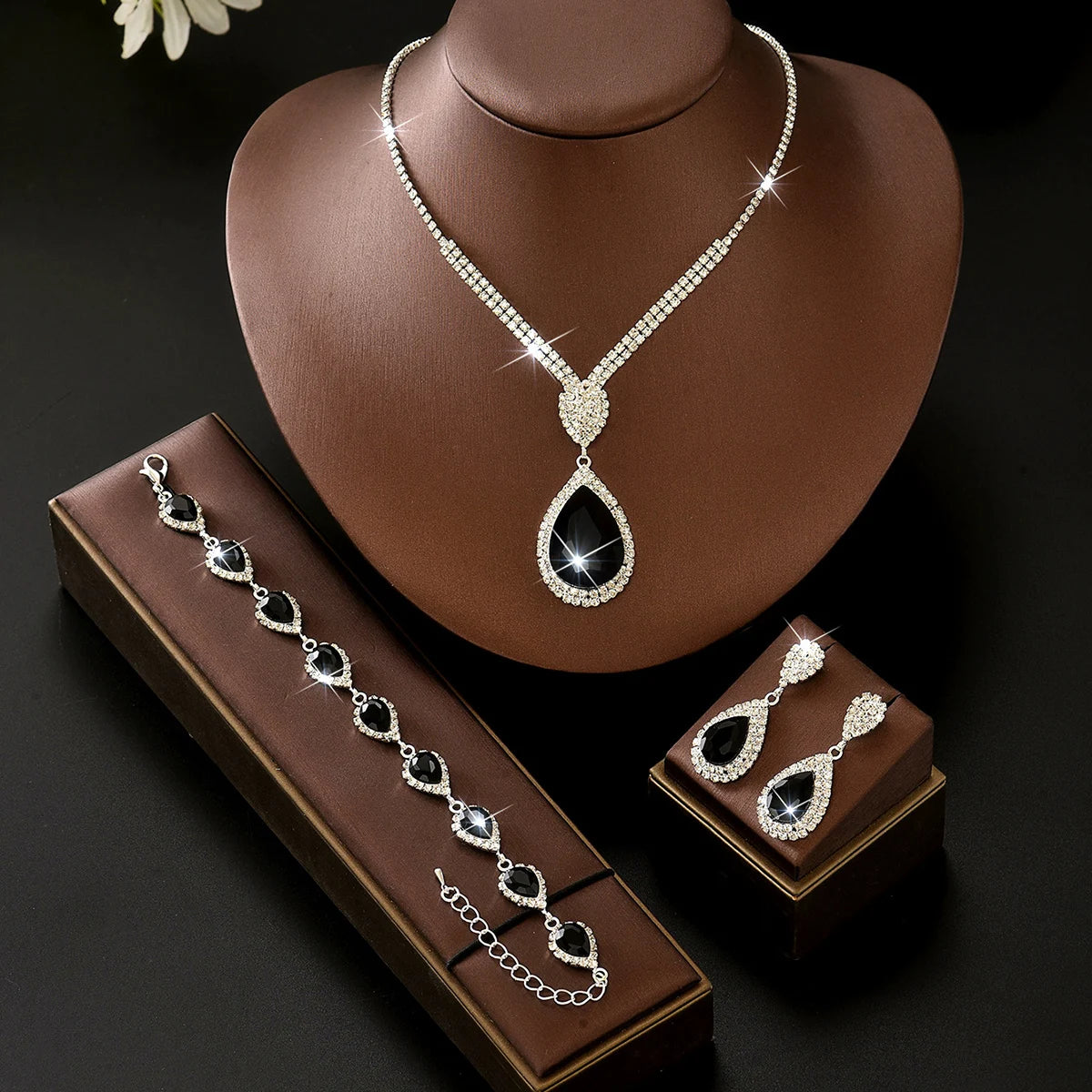 Bohemian Seaside Necklace Earrings Bracelet Jewelry Set Multi Color Classic Style Suitable for Daily Gatherings