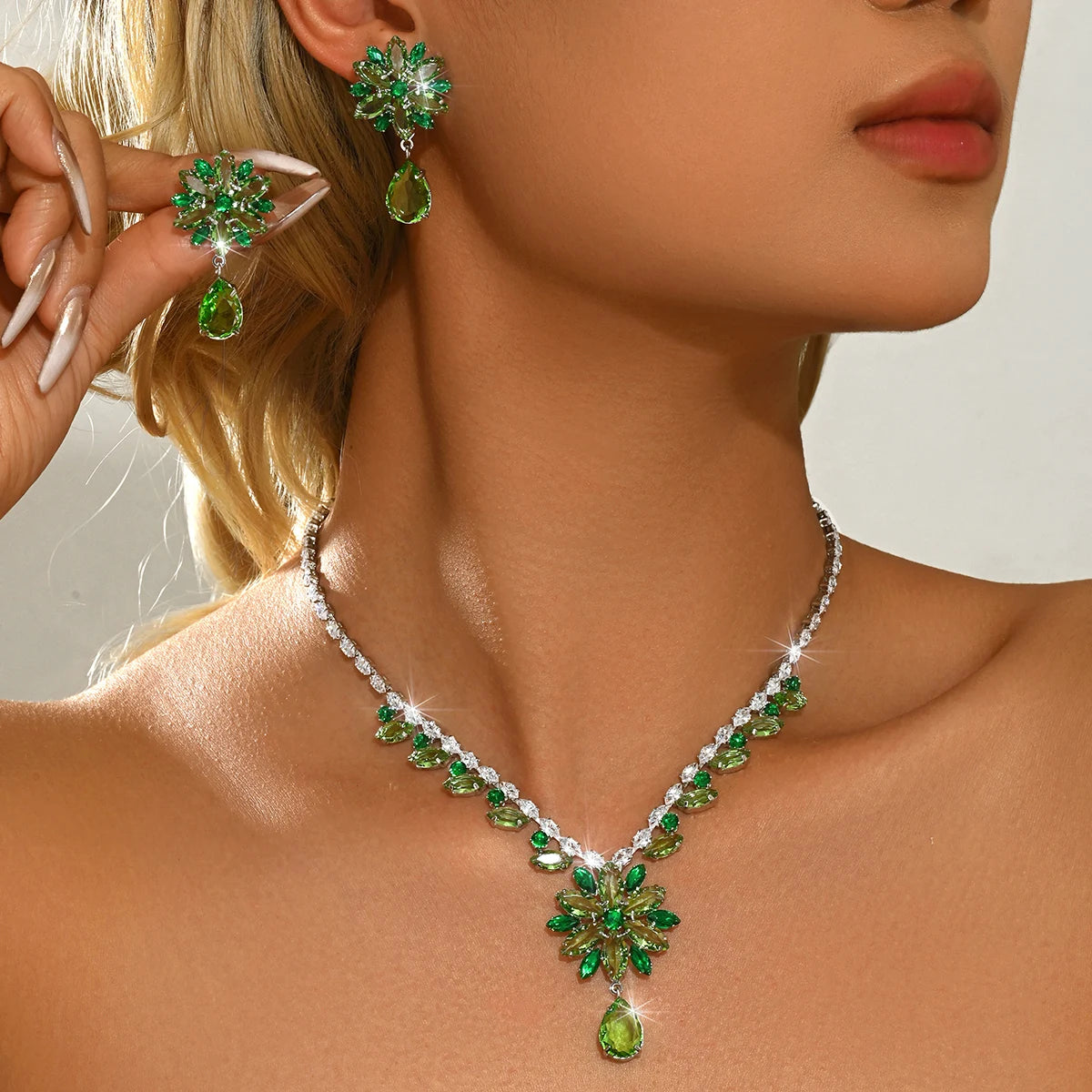 French Luxury Color Set with Floral Design, Exploring the Store, Taking Photos with Girlfriends, and Gifting as Companions