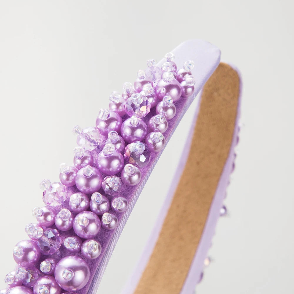 Handwoven Beaded Headbands From Europe and America, Baroque Studded Headbands, Simple and Fashionable, Versatile Hair Accessorie