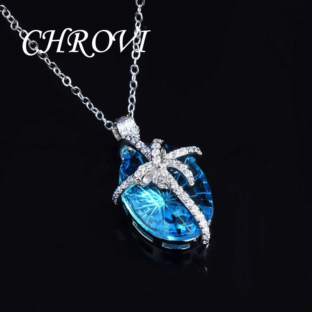 Luxury 925 sterling silver bow-shaped open ring. Exquisite candy-style aquamarine necklace with precious stones.