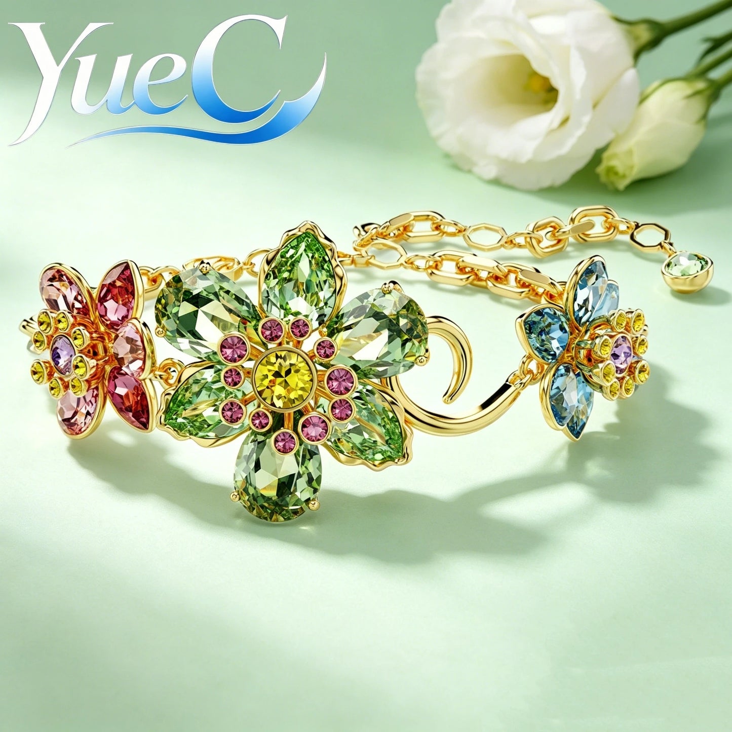 2026 YueC NEW Original Product: Flower Necklace, Butterfly Earrings, Light Luxury Charm Bracelet, Niche Design, Exquisit