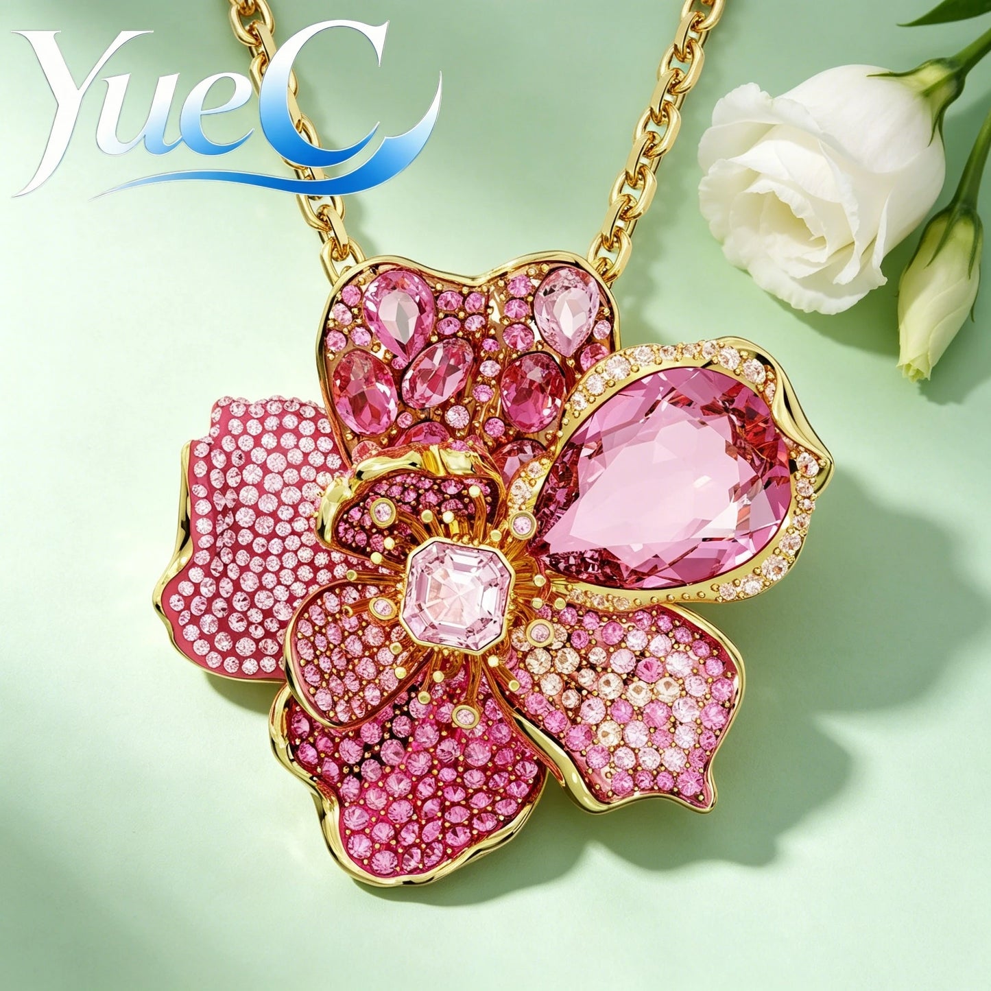 2026 YueC NEW Original Product: Flower Necklace, Butterfly Earrings, Light Luxury Charm Bracelet, Niche Design, Exquisit