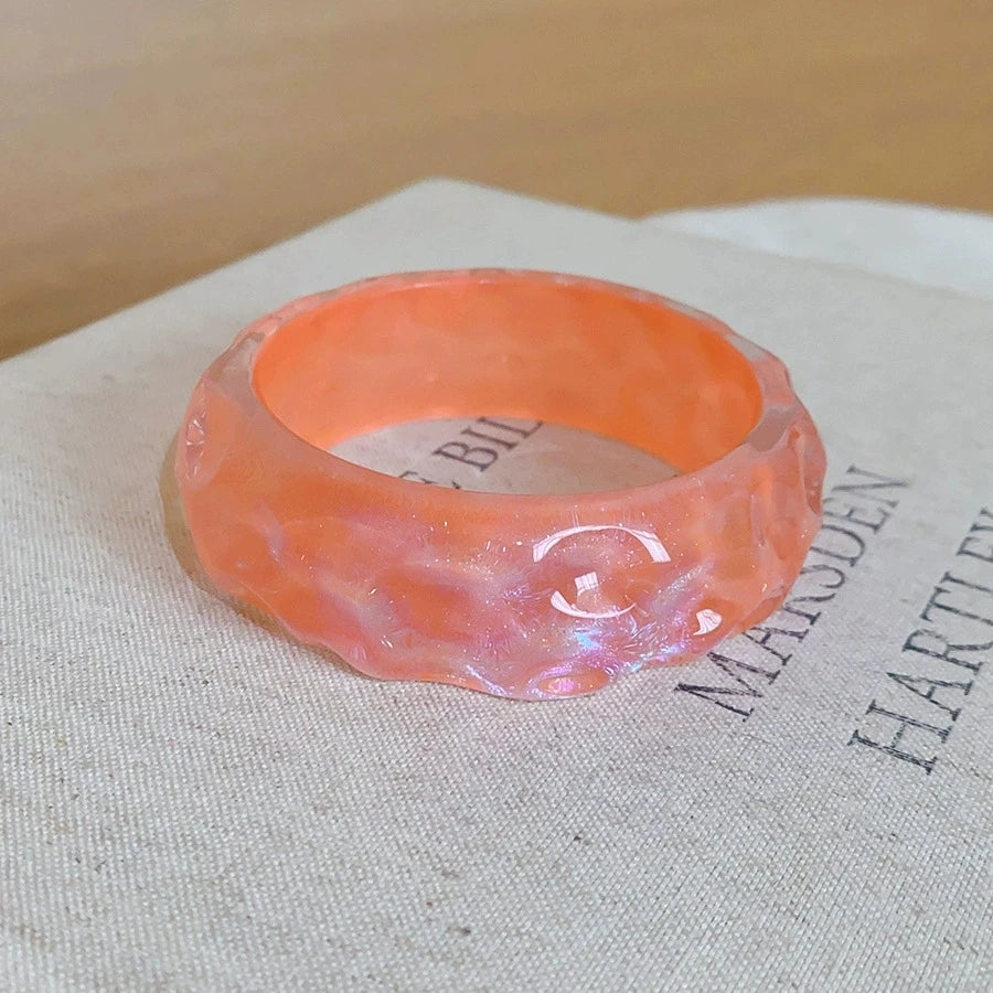 2026 Trendy Summer Irregular Fashion Resin Bracelet For Fashion Women Charm Sea Beach Seaside Vacation Jewelry Accessories