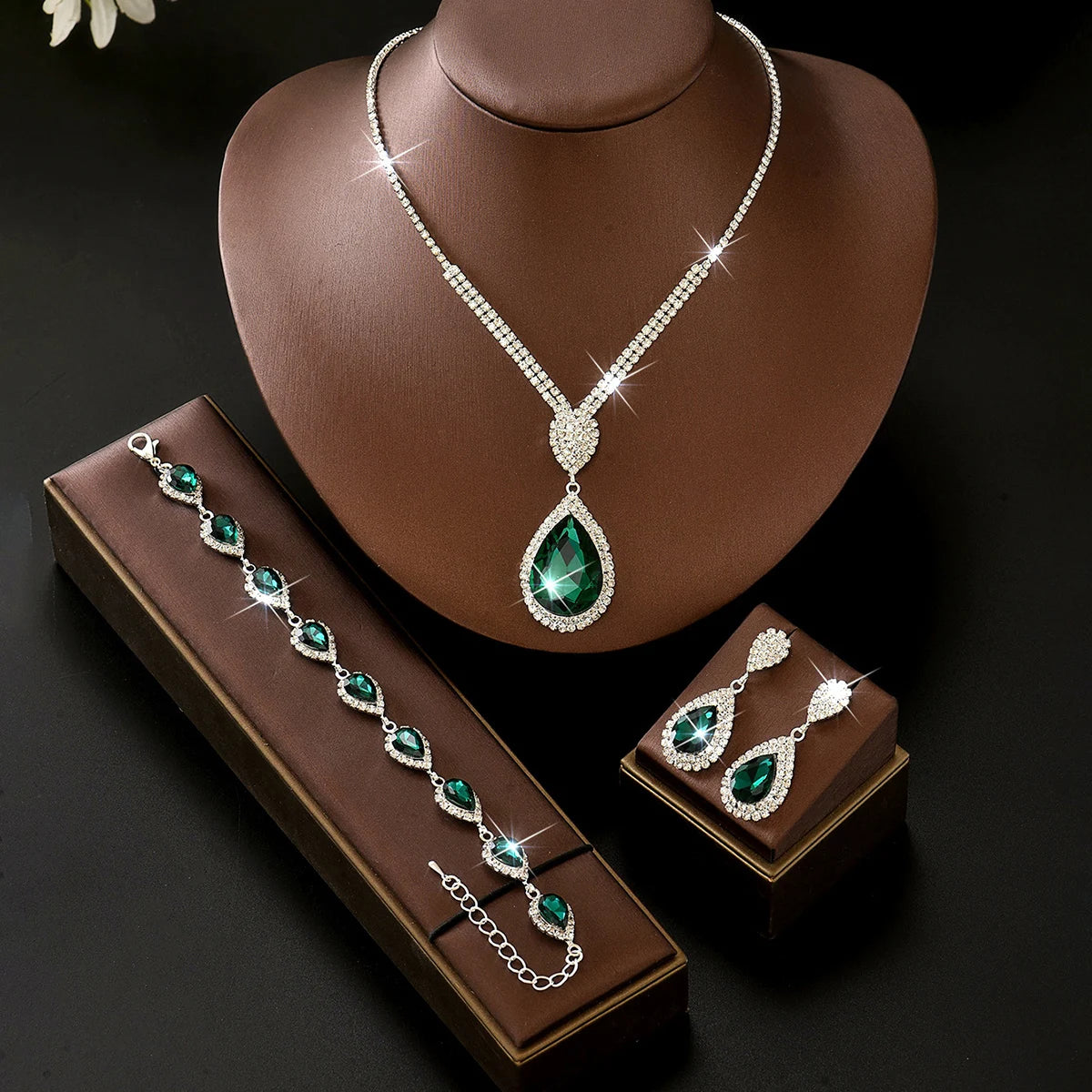 Bohemian Seaside Necklace Earrings Bracelet Jewelry Set Multi Color Classic Style Suitable for Daily Gatherings