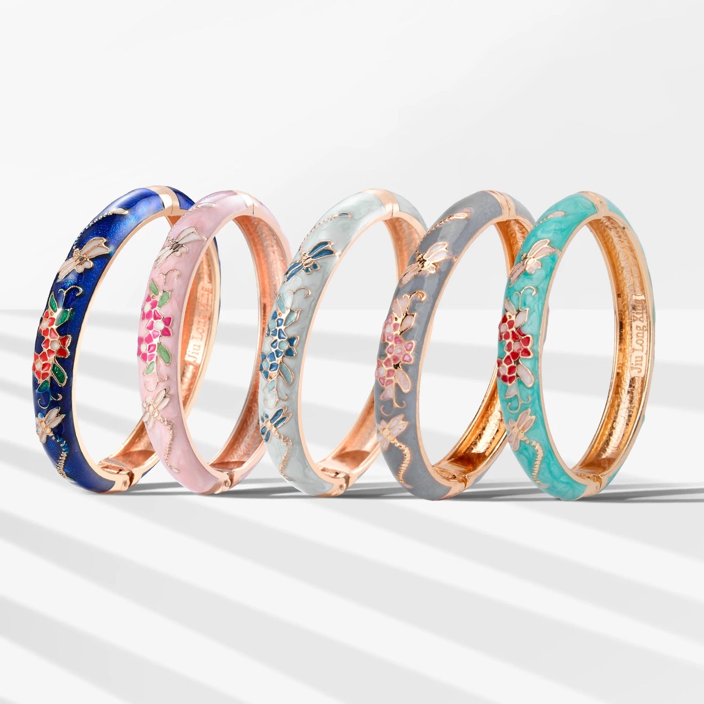 Cloisonne Bracelet For Women Bangles On Hand Enamel Jewelry Flower Women's Hand Bracelet Female Bangle Mother's Day Gifts Wife