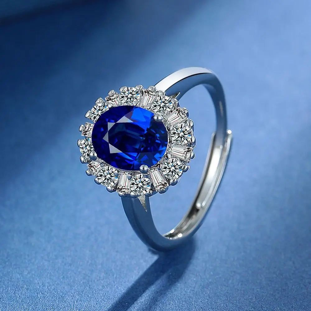 New 925 Sterling Silver Zircon Ring Luxury Shines Simplicity Fashion Exquisite For women Wedding Engagement plated 18k Jewelry
