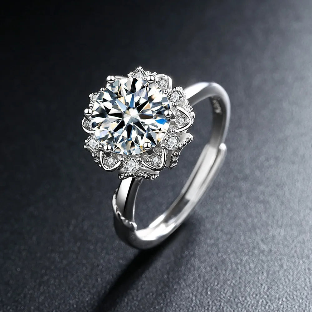 New 925 Sterling Silver Zircon Ring Luxury Shines Simplicity Fashion Exquisite For women Wedding Engagement plated 18k Jewelry