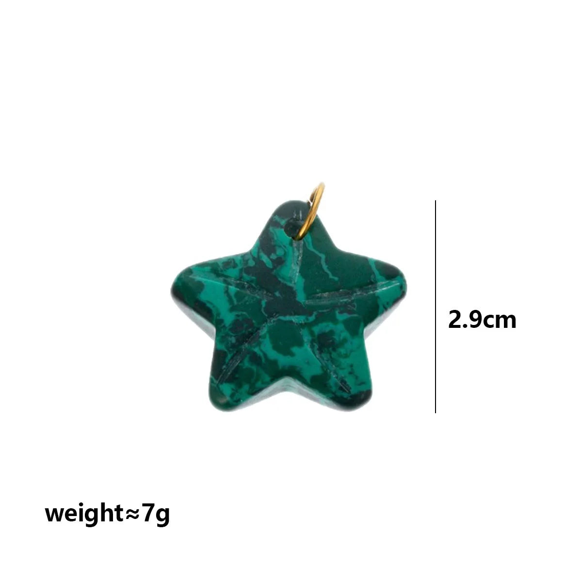 Trendy Natural Stone Star Heart Pendant DIY Necklace for Women Colorful Handmade Beaded Collars Necklace Stainless Steel Jewelry