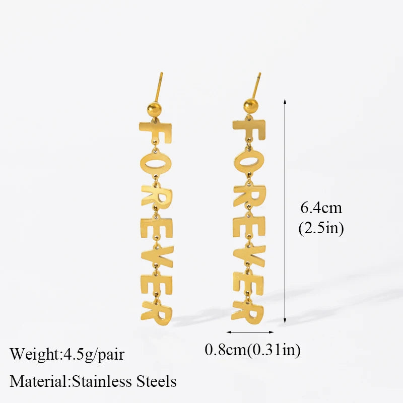 EILIECK 316L Stainless Steel Feather Dream Catcher Dangle Earrings For Women 2024 New Fashion Ear Drop Waterproof Jewelry Gift