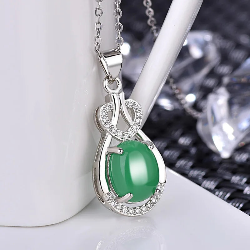 925 Sterling Silver Necklace Pendant Romance Heart Zircon High Quality For Woman Fashion Wedding Engagement Jewelry Gift
